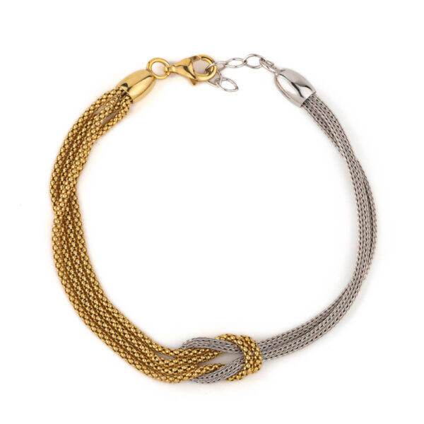 Knot Chain Bracelet Gold Plated