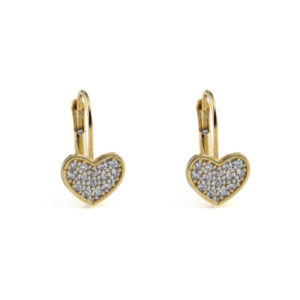 Heart Earrings - 14K Gold