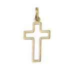 14K Gold Cross Charm