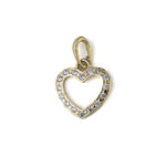 14K Gold Heart Charm