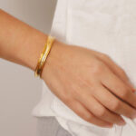 GREGIO Βραχιόλι Χειροπέδα - Επιχρυσωμένο Ασήμι 925 - Image 2