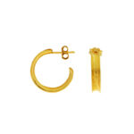 GREGIO Small Hoop Earrings - Gold Plated Silver 925