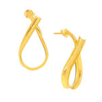 GREGIO Geometric Earrings - Gold Plated Silver 925