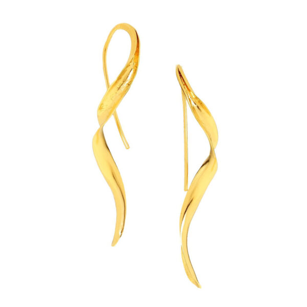 GREGIO Twisted Earrings - Gold Plated Silver 925