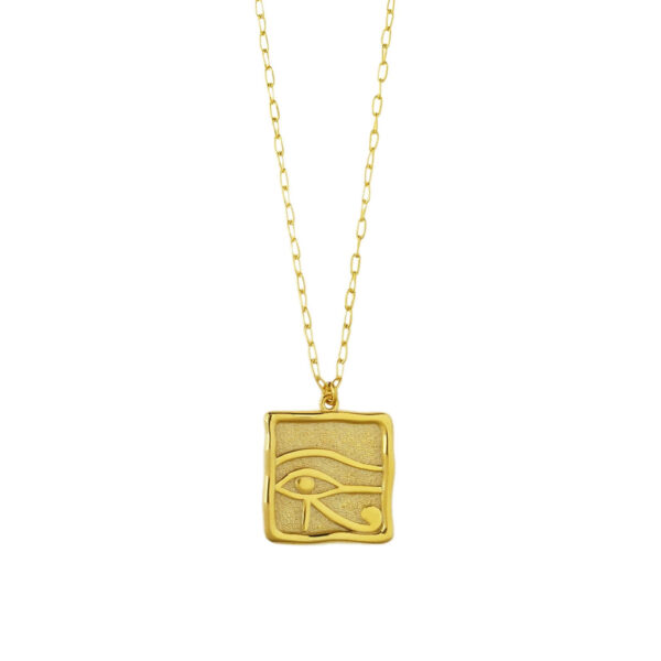 GREGIO Gold Plated Eye of Horus Necklace
