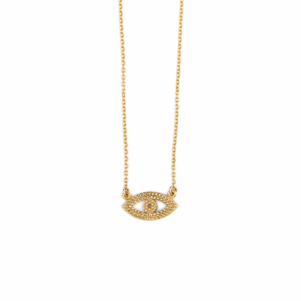 Eye Necklace – 14K Gold
