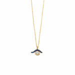 Eye Necklace with White Zircon