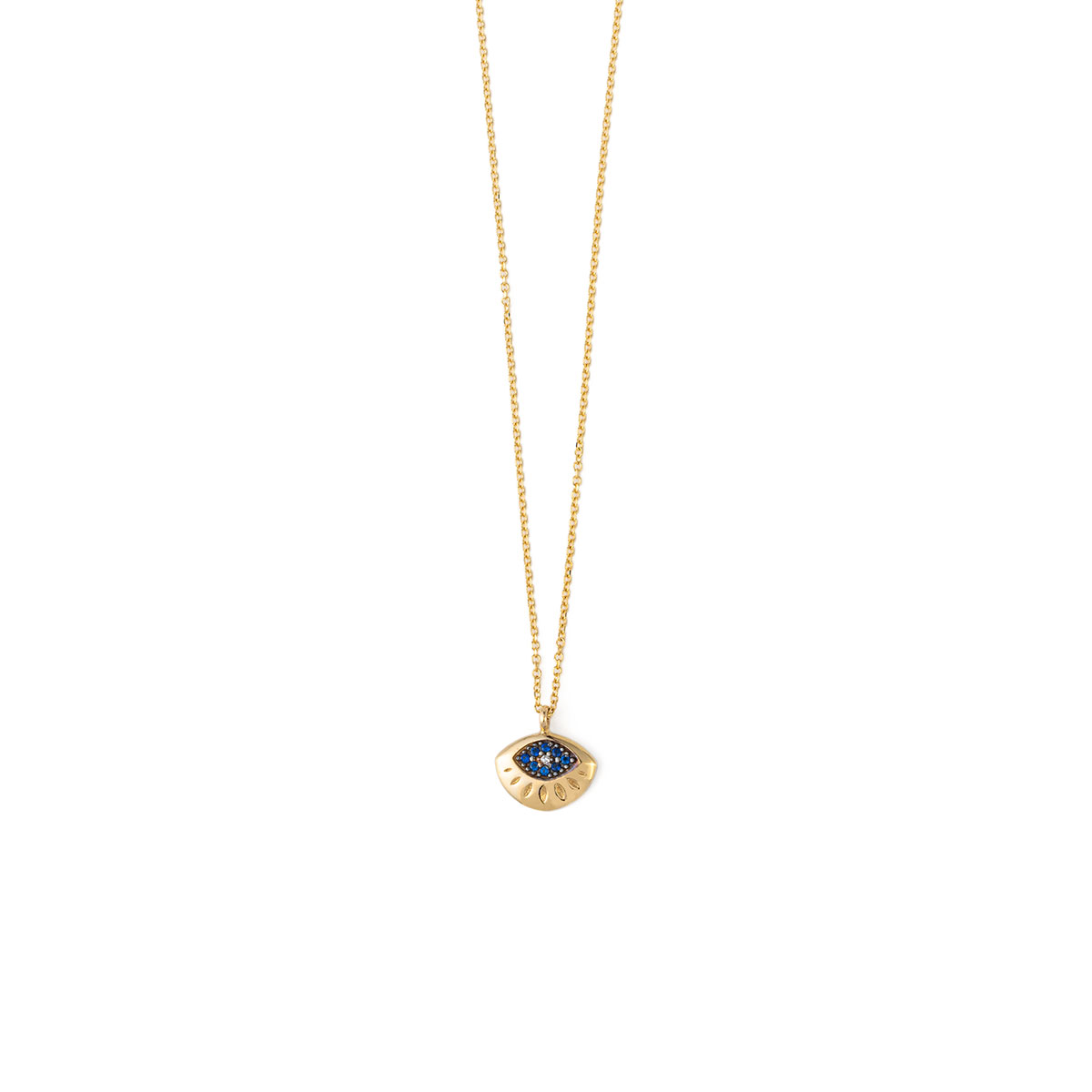 Evil Eye Necklace with Zircon