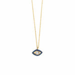 Eye Necklace – 14K Gold and Zircon