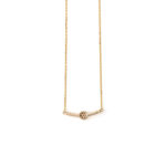 Κολιέ με Στρογγυλό Ζιργκόν - Χρυσό 14Κ - Image 3