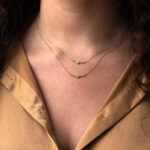 Κολιέ με Στρογγυλό Ζιργκόν - Χρυσό 14Κ - Image 2