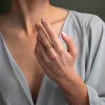 Triple Ring - 925 Sterling Silver and Gold Plated - Image 2