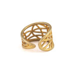 Δαχτυλίδι Δαντέλα - Επιχρυσωμένο Ασήμι 925 - Image 4