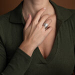 Δαχτυλίδι Ανοιχτό Διπλό Σχέδιο - Ασήμι 925 - Image 2