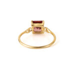 Δαχτυλίδι με Ροζ Τουρμαλίνη - Ασήμι 925 Επιχρυσωμένο - Image 3