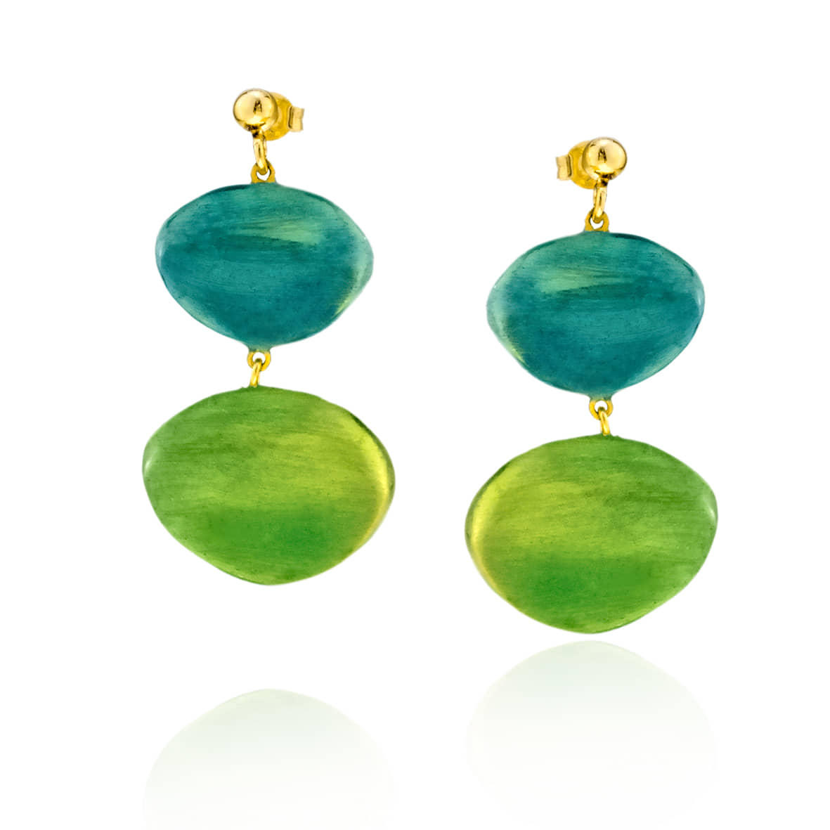 GREGIO Color Me Earrings - Gold Plated Silver 925