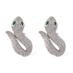 Snake Zircon Stud Earrings