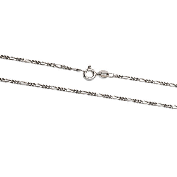925 Sterling Silver Figaro Chain 50 cm