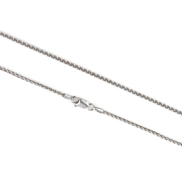 925 Sterling Silver Braid Chain 40 cm