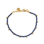 Βραχιόλι με Lapis Lazuli - Ασήμι 925 Επιχρυσωμένο