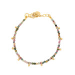 Βραχιόλι με Τουρμαλίνες - Ασήμι 925 Επιχρυσωμένο