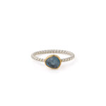 Δαχτυλίδι με London Topaz - Ασήμι 925 Επιχρυσωμένο