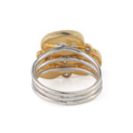 Multi Stone Ring -  Aqua Marine Pearl Peridot - Image 3