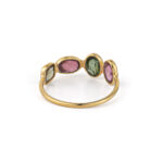 Δαχτυλίδι με Τουρμαλίνες - Ασήμι 925 Επιχρυσωμένο - Image 3