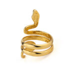 Snake Ring – Sterling Silver 925 and Gold Plated - Image 5