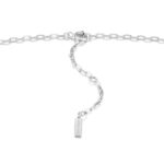 Silver Glow Solid Bar Necklace - Image 3