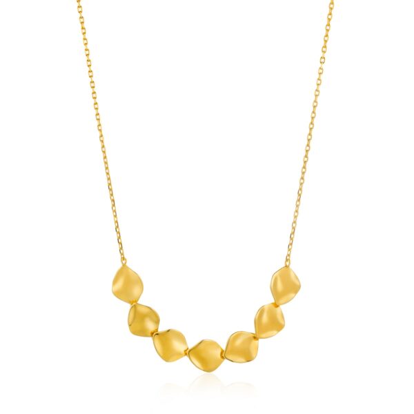 Gold Metal Crush Necklace