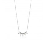 Silver Glow Solid Bar Necklace