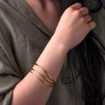 14K Gold Bangle Bracelet - Image 2