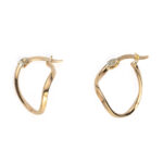 Στριφτά Σκουλαρίκια Κρίκοι – 14Κ Χρυσό - Image 3