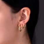 Gold Hoop Earrings - 14K - Image 2