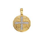 Konstantinato Pendant with Zircon – 9K Gold