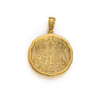 Konstantinato Pendant with Zircon – 9K Gold - Image 3
