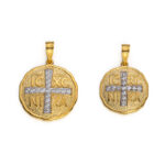 Konstantinato Pendant with Zircon – 9K Gold - Image 4