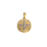 Konstantinato Pendant with Zircon – 9K Gold - Image 5