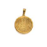 Μενταγιόν Κωνσταντινάτο με Σταυρό – 9Κ Χρυσό - Image 3