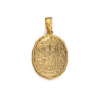 Μενταγιόν Κωνσταντινάτο Οβάλ – 9Κ Χρυσό