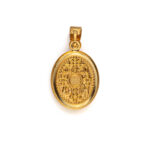 Konstantinato Oval Pendant with Eye – 9K Gold - Image 3