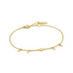 Ania Haie Gold Geometry Drop Discs Bracelet