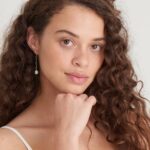 Ania Haie Gold Pearl Chunky Drop Earrings - Image 2