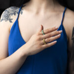 Δαχτυλίδι με Πέτρες Turquoise - Ασήμι 925 Επιχρυσωμένο - Image 2