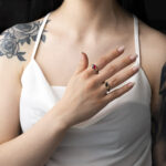 Δαχτυλίδι με London Blue Topaz - Ασήμι 925 Επιχρυσωμένο - Image 2