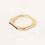 Signature Link Gold Ring