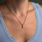 Drop Eye Gold Plated Necklace – 925 Sterling Silver - Image 2