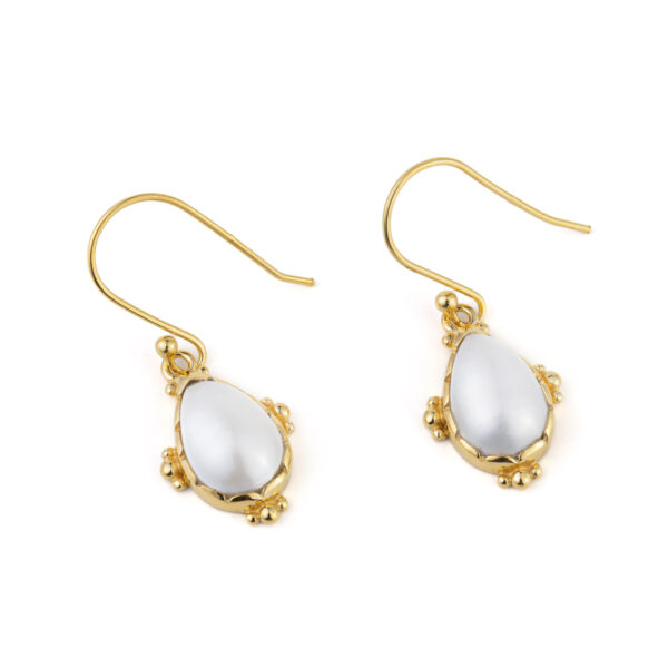 Gold Plated Pearl Drop Earrings