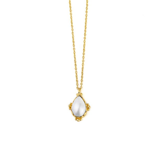 Gold Plated Pearl Drop Necklace